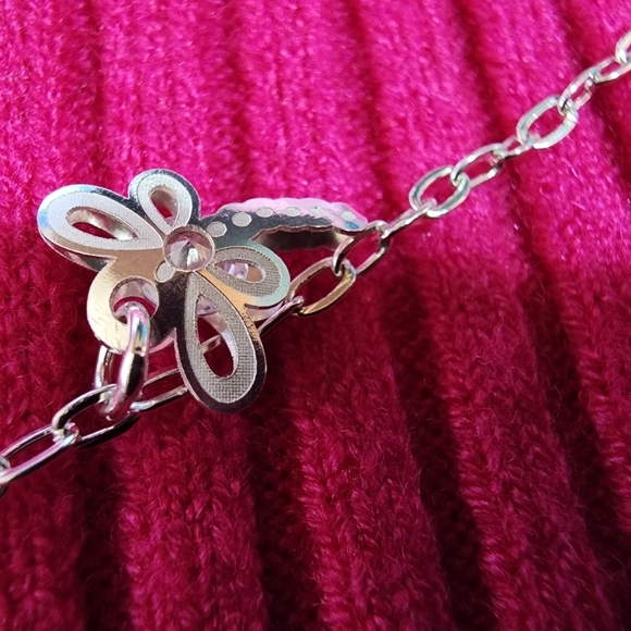 Sterling Silver Anklet .925 Fine Silver From Mexico - Picture 4 of 6